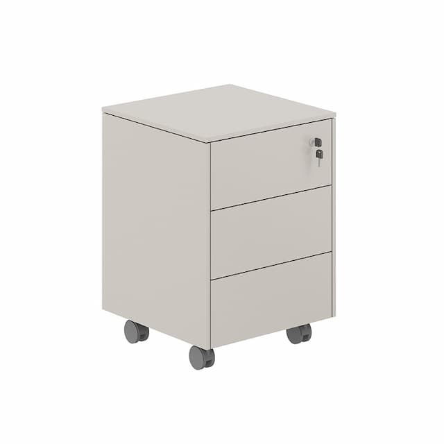 Тумба мобильная с тремя ящиками Norden Атлас NZ-0234.GS.GS