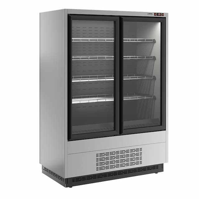 Витрина холодильная Carboma FC20-07 VL 1,3-1 0300 боковина металлическая (0430) Cube 2 STANDARD фронт X5L