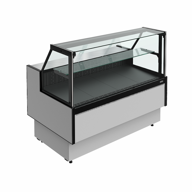 Витрина холодильная Carboma PRAIA 2 GC85 VV 1,5-1 с боковинами 9006-9005