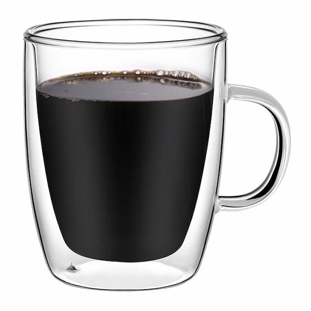 Кружка 400 мл прозрачная набор 2 шт. двойные стенки термостекло P.L. Proff Cuisine [1] арт. 81223945