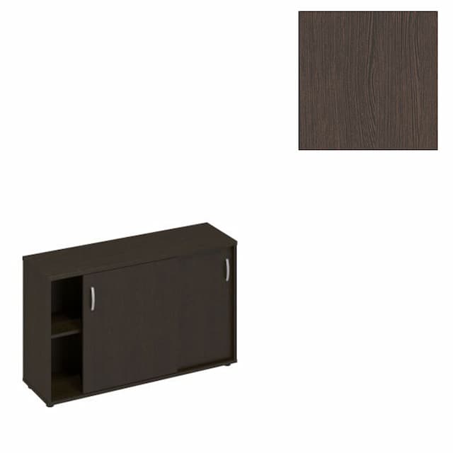 Шкаф-купе низкий (для 2-х столов 60) Юнитекс А4 (124.4x36.4x75.6) А4 330 ВТ венге
