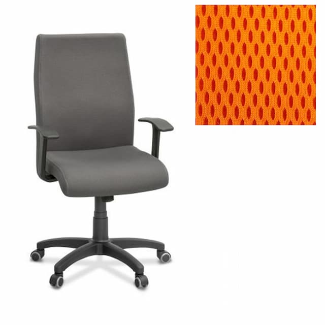 Офисное кресло для персонала Юнитекс Like ткань TW оранжевая