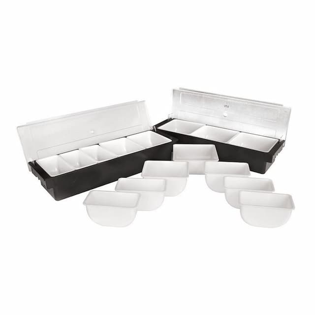 Контейнер емкость для фруктов и специй 4 отд. 49,4x15,5x10 см пластик P.L. Proff Cuisine JD-B4B (90000044)