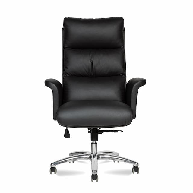 Кресло офисное Мирэй ВИП высокая спинка/хром (полированный алюминий)