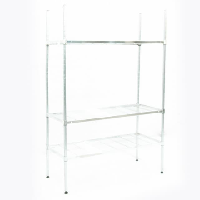 Стеллаж сетчатый хромированный Amco 1200х530х1800 (3 полки) арт. УТ-00096053 (Восстановленное 1 шт)
