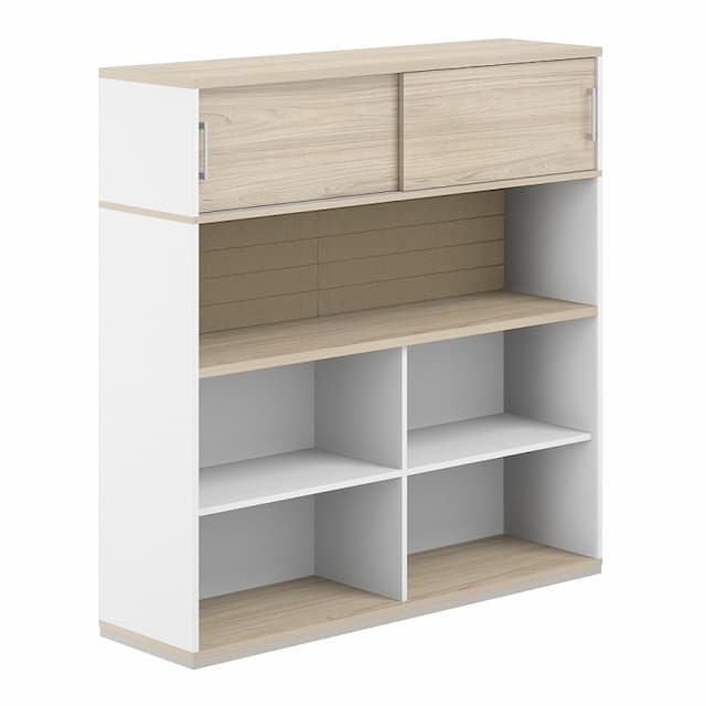 Стеллаж-комбо 1638 односторонний Norden Allegro AG.253.440.663.BG с антресолью и экраном тканевым высоким