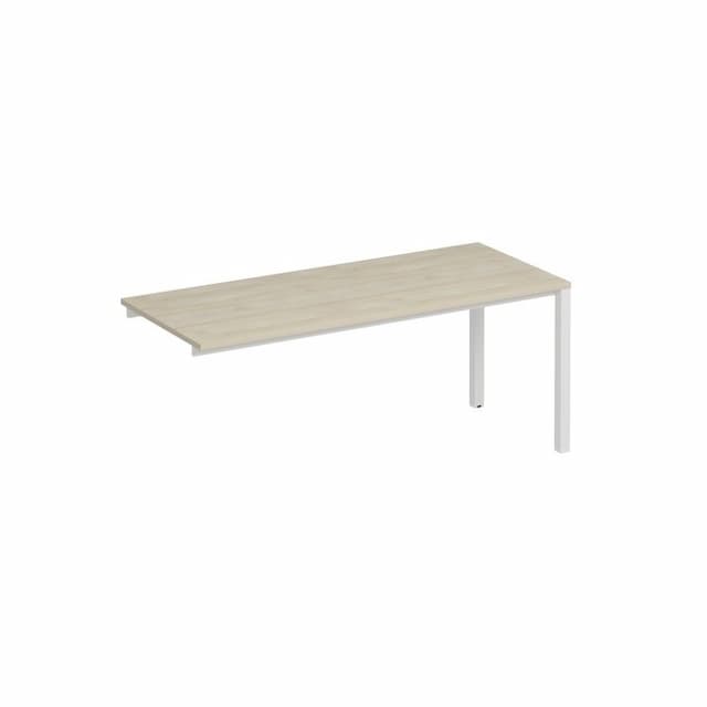  Секция стола рабочей станции на металлокаркасе Юнитекс Комфорт КФ (180x75x75) К.Б1 1134-1 ДШ дуб шамони / белый