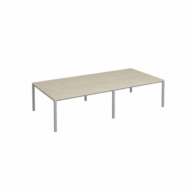 Рабочая станция на металлокаркасе Юнитекс Комфорт КФ К.С1 1146-2 ДШ (4х160) (320x154x75) дуб шамони / серый