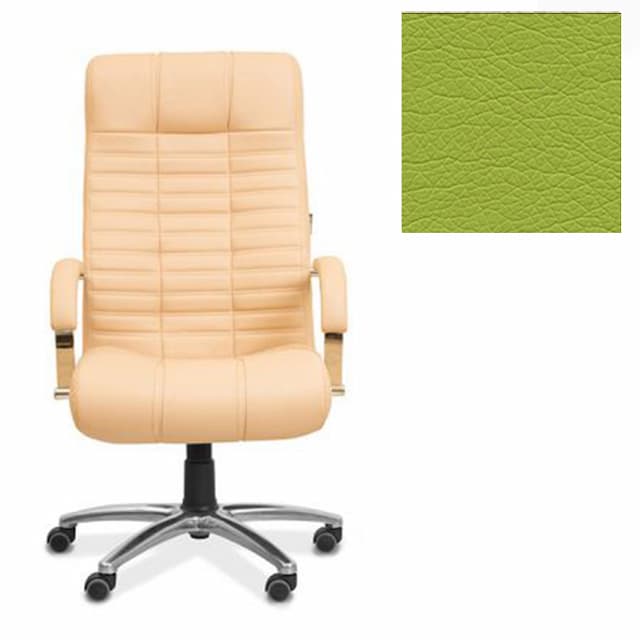 Кресло Юнитекс Атлант X для руководителя экокожа премиум фисташковая CN1131