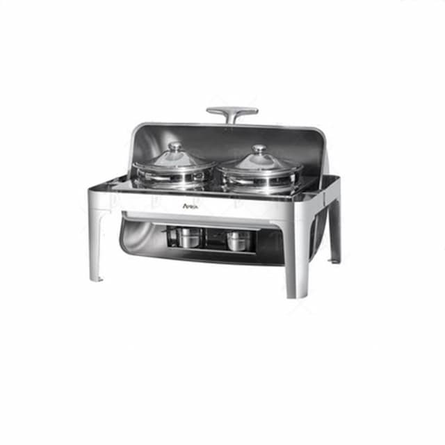 Мармит Eksi для первых блюд 61383 (прямоуг., с крышкой Roll Top, 2 емкости)