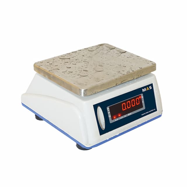 Весы электронные порционные влагостойкие  с дисплеем для клиента MAS MSWE-03D