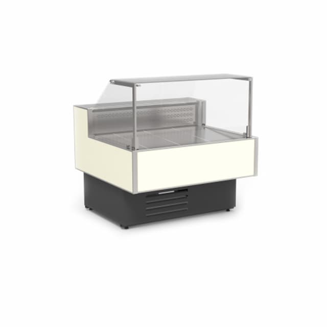 Витрина среднетемпературная Cryspi Gamma Quadro 1500 LED с боковинами