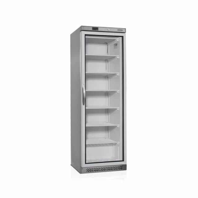 Шкаф морозильный со стеклом TEFCOLD UF400SG нержавеющий