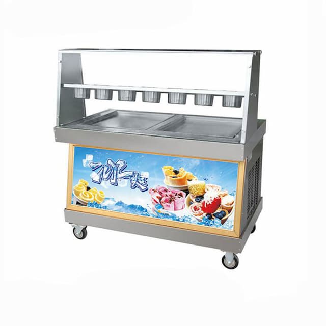 Фризер для ролл мороженого Foodatlas KCB-2F (контейнеры , световой короб, 2 комрпессора)