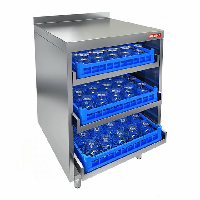 Стол для посудомоечных корзин с бортом Hicold НБМКБ-6/6Б