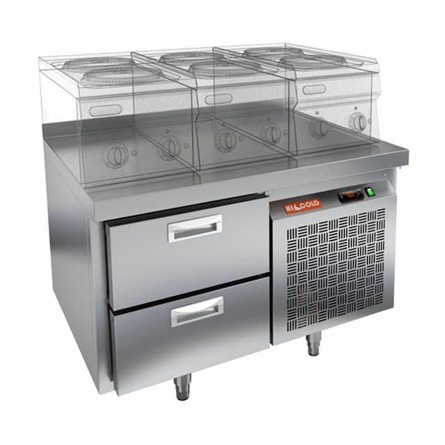 Стол морозильный под тепловое оборудование Hicold SN 2/BT LT