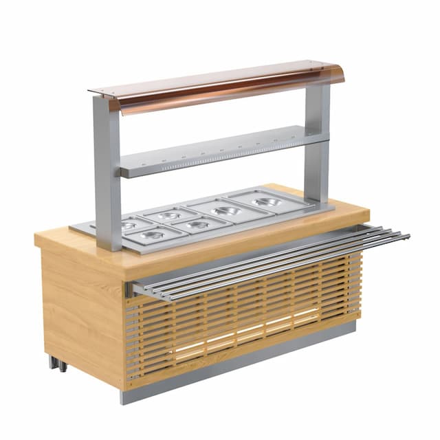 Столешница для М2, ОС, ГП, ОП Регата02 Атеси 1270х900 левая (дерево) с отв. под полку