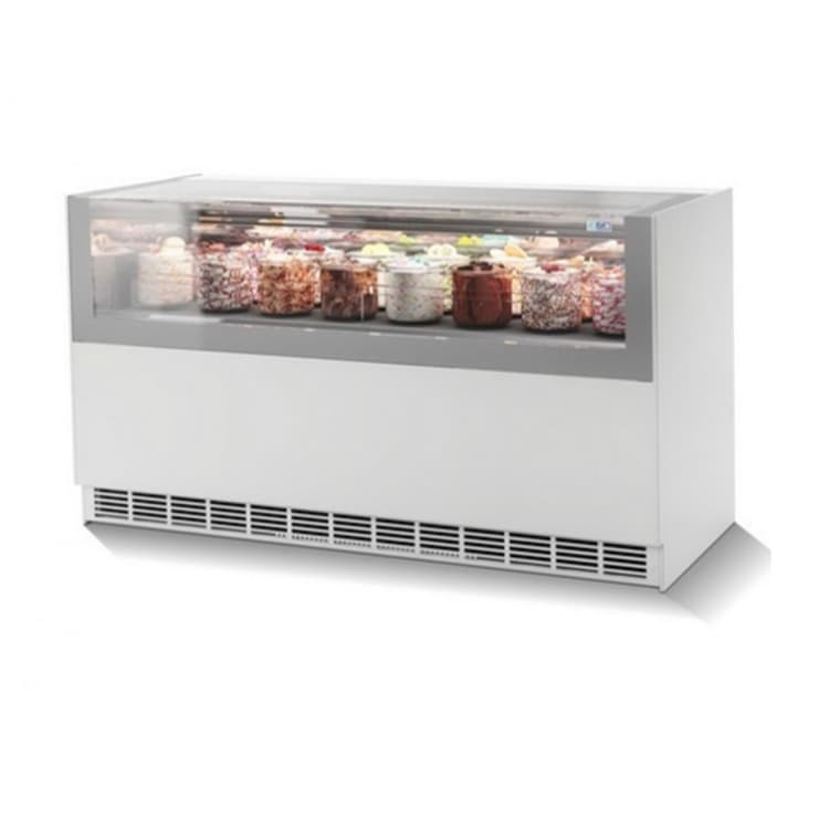 Витрина для мороженого ISA ONESHOW Stand 120+120 TB/TN Dual Temp цвет белый
